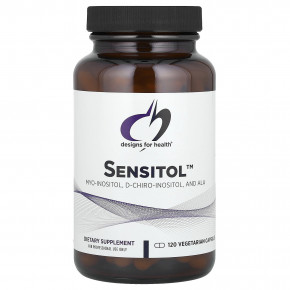 Designs For Health, Sensitol™, Myo-Inositol, D-Chiro-Inositol, And ALA, 120 Vegetarian Capsules в Москве - eco-herb.ru | фото