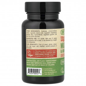 Deva, мультивитаминная и минеральная добавка, для веганов, без железа, 90 таблеток в Москве - eco-herb.ru | фото