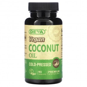 Deva, Vegan Coconut Oil, 90 Vegan Caps в Москве - eco-herb.ru | фото