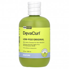 DevaCurl, Low-Poo® Original, очищающее средство с мягкой пеной, для сухих, средних и жестких локонов, 355 мл (12 жидк. Унций) в Москве - eco-herb.ru | фото