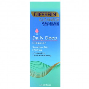 Differin, средство для ежедневного глубокого очищения, для чувствительной кожи, 118 мл (4 жидк. унции) в Москве - eco-herb.ru | фото