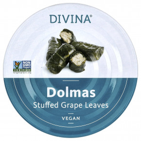 Divina, Dolmas, фаршированные виноградные листья, 200 г (7 унций) в Москве - eco-herb.ru | фото