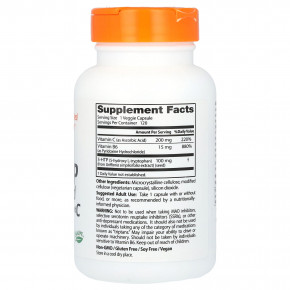 Doctor's Best, 5-HTP, обогащённый витамином B6 и витамином C, 120 растительных капсул в Москве - eco-herb.ru | фото