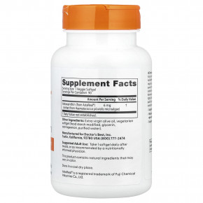 Doctor's Best, астаксантин, 6 мг, 90 растительных капсул в Москве - eco-herb.ru | фото