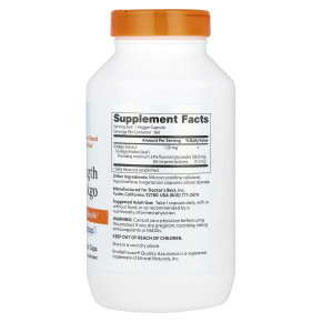 Doctor's Best, гинкго, 120 мг, 360 вегетарианских капсул в Москве - eco-herb.ru | фото