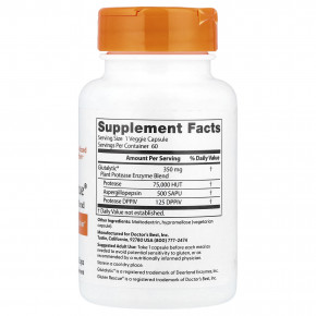 Doctor's Best, Gluten Rescue®, смесь ферментов для переваривания глютена, 60 растительных капсул в Москве - eco-herb.ru | фото