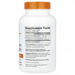 Doctor's Best, легкоусвояемый коэнзим Q10, 100 мг, 360 растительных капсул в Москве - eco-herb.ru | фото