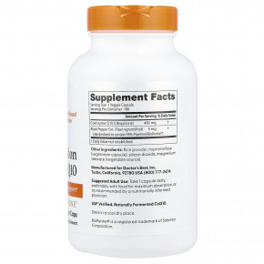 Doctor's Best, легкоусвояемый коэнзим Q10, 180 растительных капсул в Москве - eco-herb.ru | фото