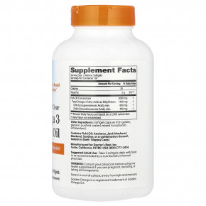 Doctor's Best, очищенный и прозрачный рыбий жир с омега-3, 120 капсул из рыбьего желатина (1000 мг в 1 капсуле) в Москве - eco-herb.ru | фото