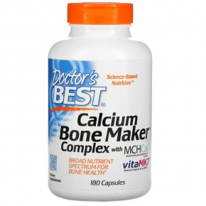 Doctor's Best, Calcium Bone Maker, комплекс с MCHCal и VitaMK7, 180 капсул в Москве - eco-herb.ru | фото
