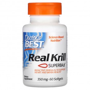 Doctor's Best, Real Krill, 350 мг, 60 капсул в Москве - eco-herb.ru | фото