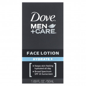 Dove, Men + Care, лосьон для лица, увлажнение, SPF 15, 50 мл (1,69 жидк. унции) в Москве - eco-herb.ru | фото