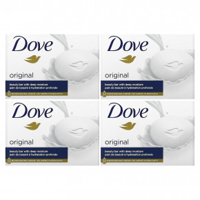 Dove, Мыло Beauty Bar, глубокое увлажнение, белое, 4 шт., По 106 г (3,75 унции) в Москве - eco-herb.ru | фото
