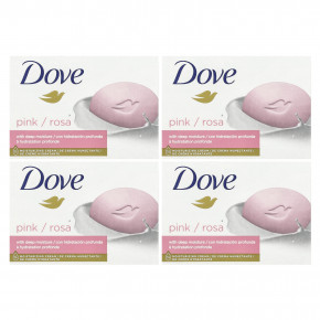 Dove, Мыло Beauty Bar с глубоким увлажнением, розовое, 4 насадки по 4 унции (113 г) каждая в Москве - eco-herb.ru | фото