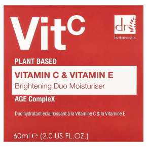 Dr. Botanicals, Витамин C и витамин E, осветляющее увлажняющее средство, 2 жидк. Унции (60 мл) в Москве - eco-herb.ru | фото