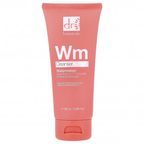 Dr. Botanicals, Watermelon Superfood 2-в-1, очищающее средство и средство для снятия макияжа, для всех типов кожи, 100 мл (3,38 жидк. Унции) - описание | фото