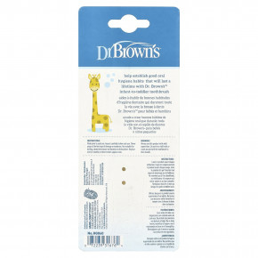 Dr. Brown's, зубная щетка для малышей от 0 до 3 лет, желтая, жираф, 1 шт. в Москве - eco-herb.ru | изображение Dr. Brown's, зубная щетка для малышей от 0 до 3 лет, желтая, жираф, 1 шт. в Москве - eco-herb.ru | фото