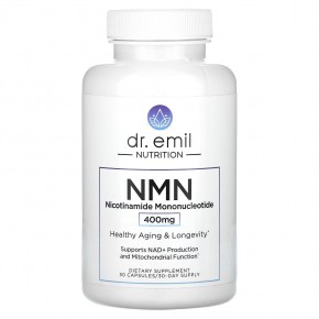 Dr. Emil Nutrition, NMN, никотинамидмононуклеотид, 400 мг, 30 капсул в Москве - eco-herb.ru | фото