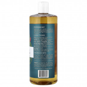 Dr. Jacobs Naturals, Чистое кастильское универсальное мыло на растительной основе, эфирное масло перечной мяты, 946 мл (32 унции) в Москве - eco-herb.ru | фото
