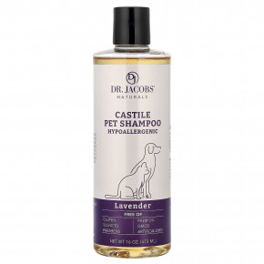 Dr. Jacobs Naturals, кастильский шампунь для домашних животных, лаванда, 473 мл (16 унций) - описание