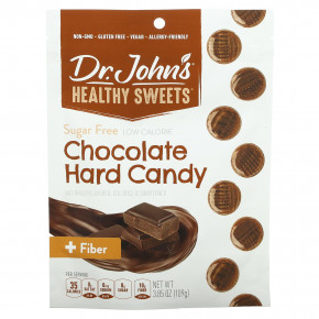 Dr. John's Healthy Sweets, Шоколадная карамель с клетчаткой, без сахара, 109 г (3,85 унции) в Москве - eco-herb.ru | фото