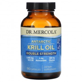 Dr. Mercola, Antaractic Krill Oil, Double Strength, 90 Capsules в Москве - eco-herb.ru | фото