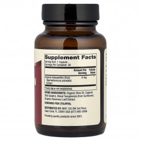 Dr. Mercola, астаксантин, 4 мг, 30 капсул в Москве - eco-herb.ru | фото