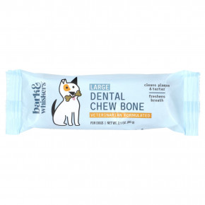 Dr. Mercola, Bark & Whiskers ™, Dental Chew Bones, для собак, для больших собак, 12 костей, 60 г (2,1 унции) в Москве - eco-herb.ru | фото