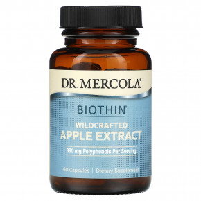 Dr. Mercola, Biothin, экстракт дикорастущего яблока, 60 капсул - описание | фото