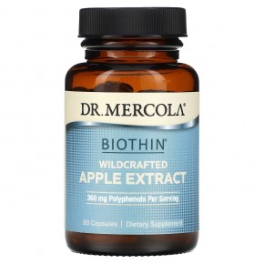 Dr. Mercola, Biothin, экстракт дикорастущего яблока, 60 капсул в Москве - eco-herb.ru | фото