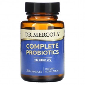 Dr. Mercola, Complete Probiotics, 100 Billion CFU, 30 Capsules - описание