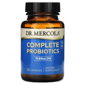 Dr. Mercola, Полные пробиотики, 70 млрд КОЕ, 30 капсул - описание