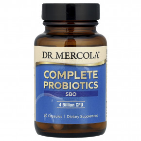 Dr. Mercola, Complete Probiotics, SBO, 4 млрд КОЕ, 30 капсул - описание | фото