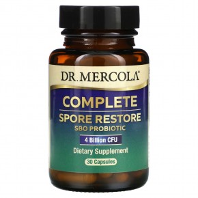 Dr. Mercola, Complete Spore Restore, 4 млрд КОЕ, 30 капсул - описание | фото