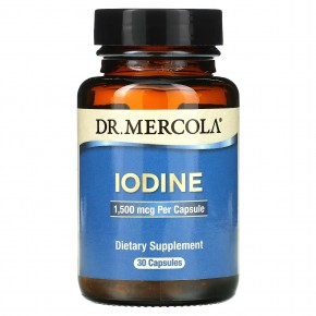 Dr. Mercola, йод, 1500 мг, 30 капсул (1500 мг в 1 капсуле) - описание