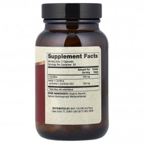 Dr. Mercola, комплекс с карнитином, 60 капсул в Москве - eco-herb.ru | фото