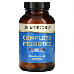 Dr. Mercola, Комплексные пробиотики, 70 млрд КОЕ, 90 капсул - описание