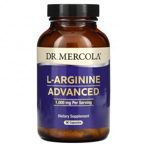 Dr. Mercola, L-аргинин, улучшенная формула, 1000 мг, 90 капсул (333 мг в 1 капсуле) в Москве - eco-herb.ru | фото