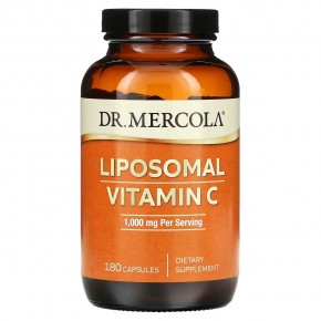 Dr. Mercola, Липосомальный витамин C, 500 мг, 180 капсул - описание
