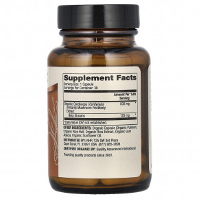 Dr. Mercola, органический экстракт грибов кордицепс, 30 капсул в Москве - eco-herb.ru | фото