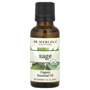 Dr. Mercola, Органическое эфирное масло, шалфей, 30 мл (1 унция) - подробнее Dr. Mercola, Органическое эфирное масло, шалфей, 30 мл (1 унция) - описание