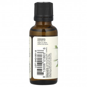 Dr. Mercola, Органическое эфирное масло, шалфей, 30 мл (1 унция) в Москве - eco-herb.ru | фото