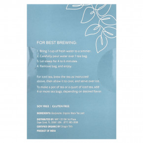 Dr. Mercola, Solspring®, Biodynamic®, органический черный чай, английский завтрак, 18 чайных пакетиков, 36 г (1,27 унции) в Москве - eco-herb.ru | фото