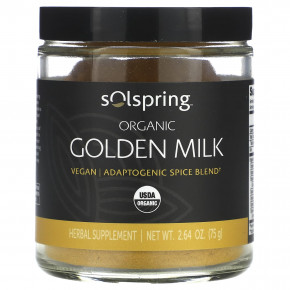 Dr. Mercola, Solspring, Organic Golden Milk, 2.64 oz (75 g) в Москве - eco-herb.ru | фото