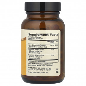 Dr. Mercola, витамин E, 134 мг, 90 капсул в Москве - eco-herb.ru | фото