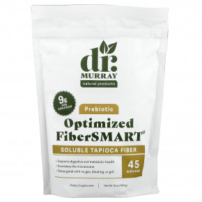 Dr. Murray's, Пребиотик, оптимизированная растворимая тапиоковая клетчатка FiberSMART®, 454 г (16 унций) в Москве - eco-herb.ru | фото