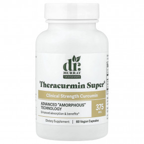 Dr. Murray's, Theracurmin Super®, куркумин с клинически доказанной эффективностью, 60 веганских капсул в Москве - eco-herb.ru | фото