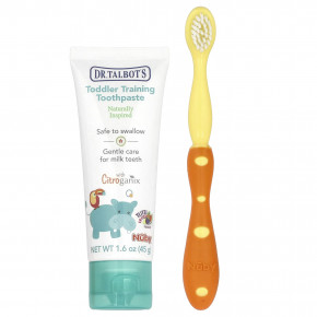 Dr. Talbot's, зубная паста и зубная щетка для тренировки малышей, от 6 мес., Tutti Frutti, набор из 2 предметов в Москве - eco-herb.ru | изображение Dr. Talbot's, зубная паста и зубная щетка для тренировки малышей, от 6 мес., Tutti Frutti, набор из 2 предметов в Москве - eco-herb.ru | фото