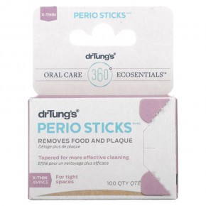 Dr. Tung's, Perio Sticks, X-Thin, 100 зубочисток - описание