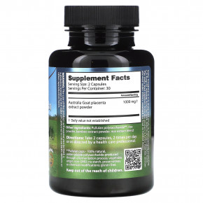 Dragon Herbs, козья плацента, 500 мг, 60 капсул в Москве - eco-herb.ru | изображение Dragon Herbs, козья плацента, 500 мг, 60 капсул в Москве - eco-herb.ru | фото